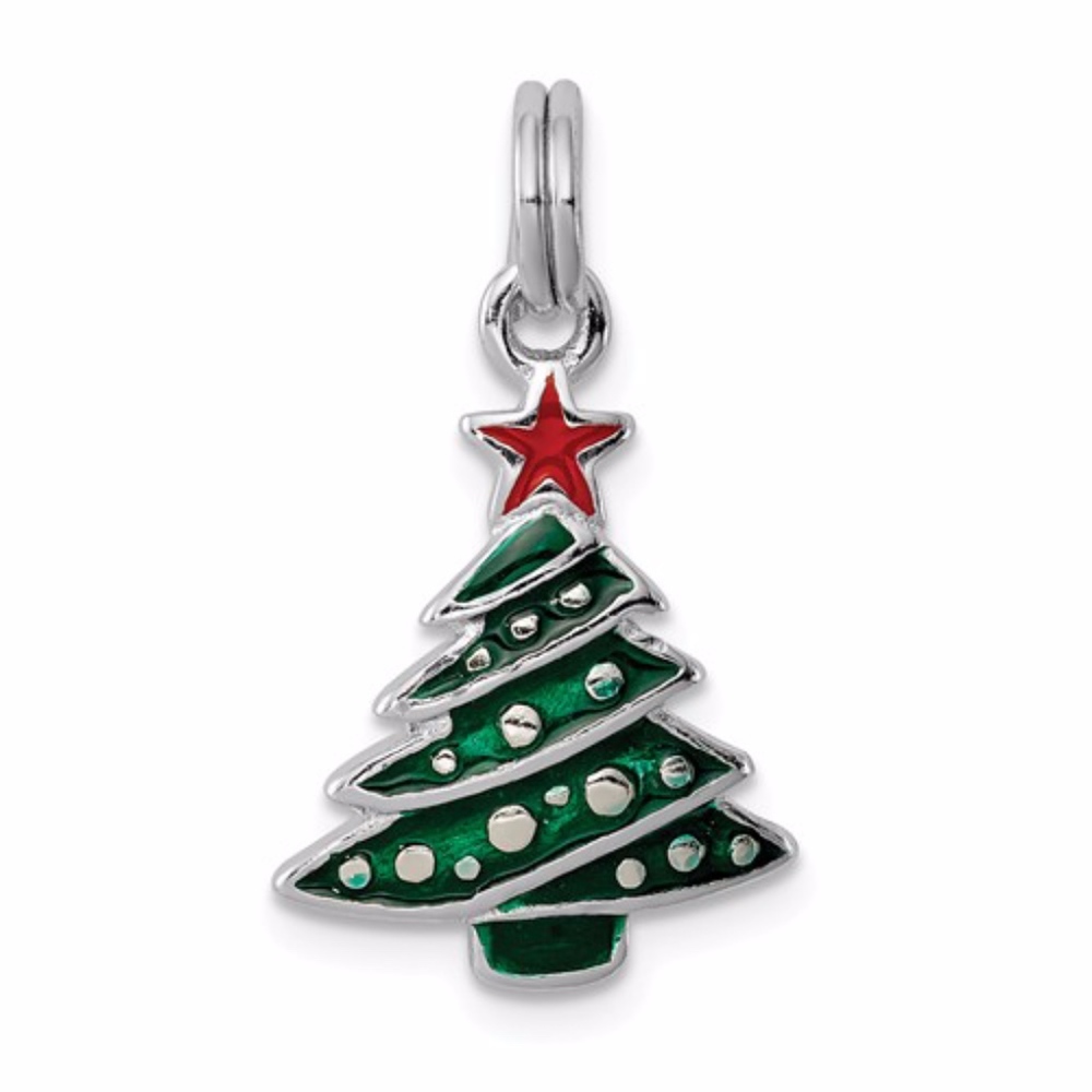 Sterling Silver Christmas Tree - Picture 1 of 3